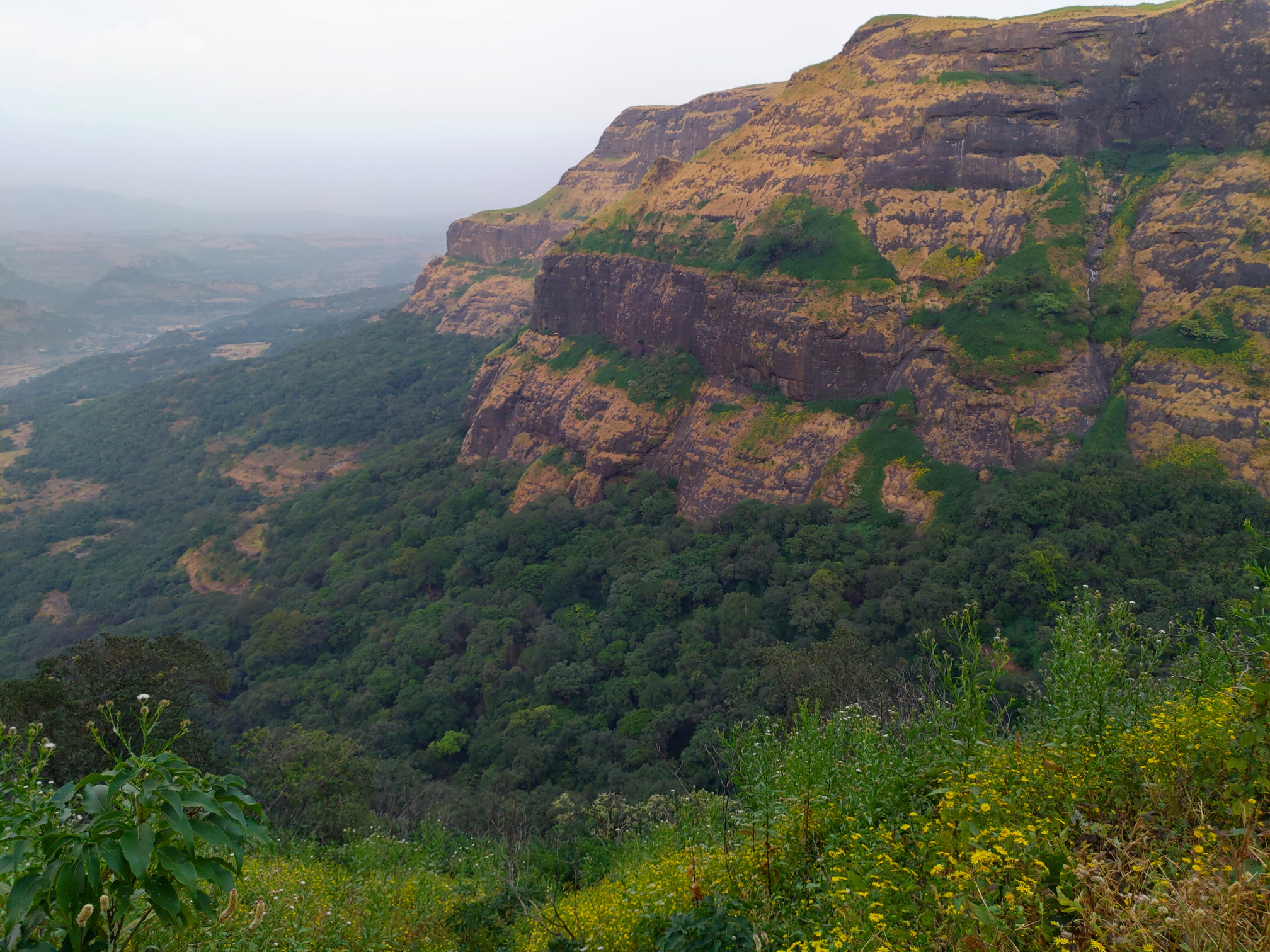 Misty Harishchandragad mountains view